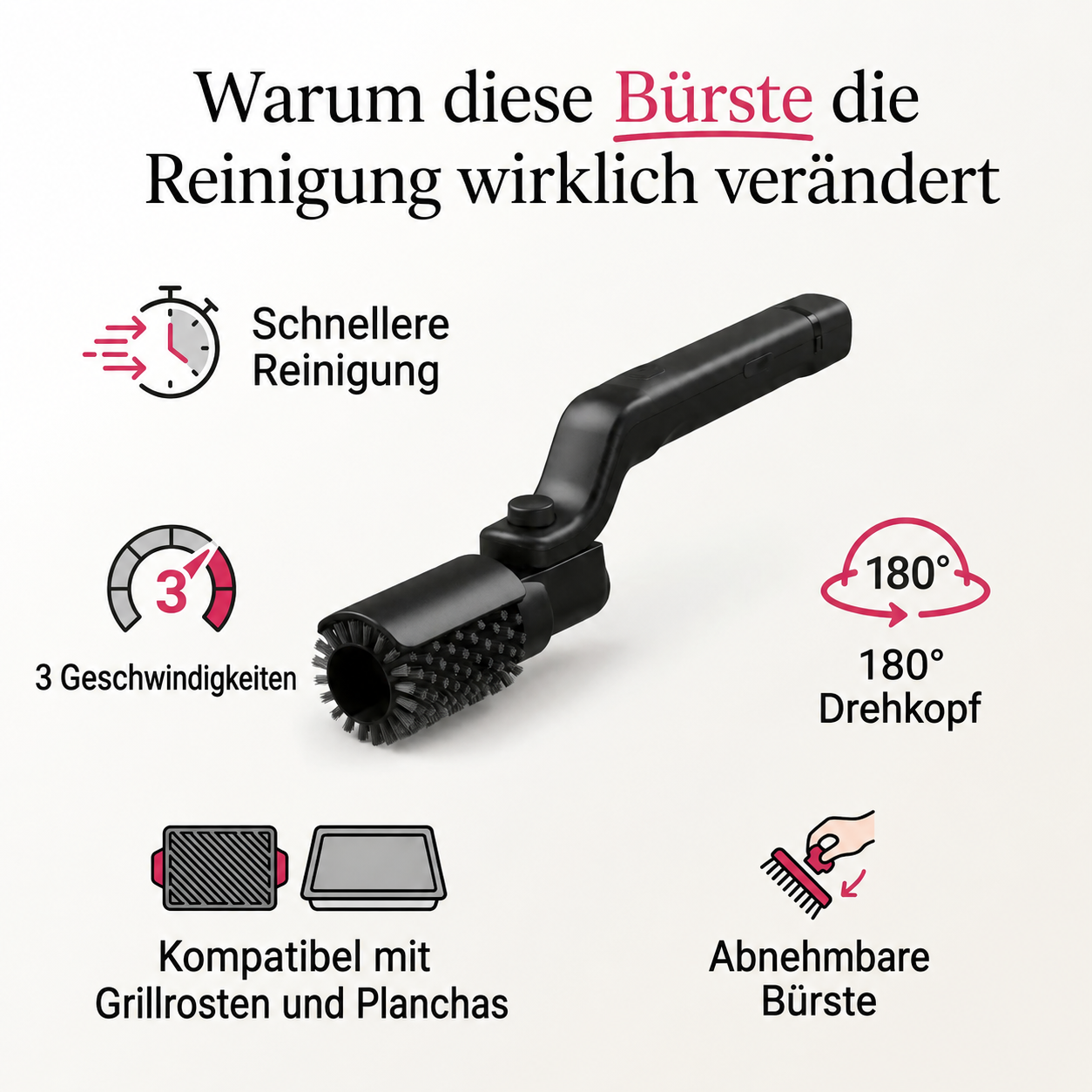 Brazlo Elektrische Grillbürste